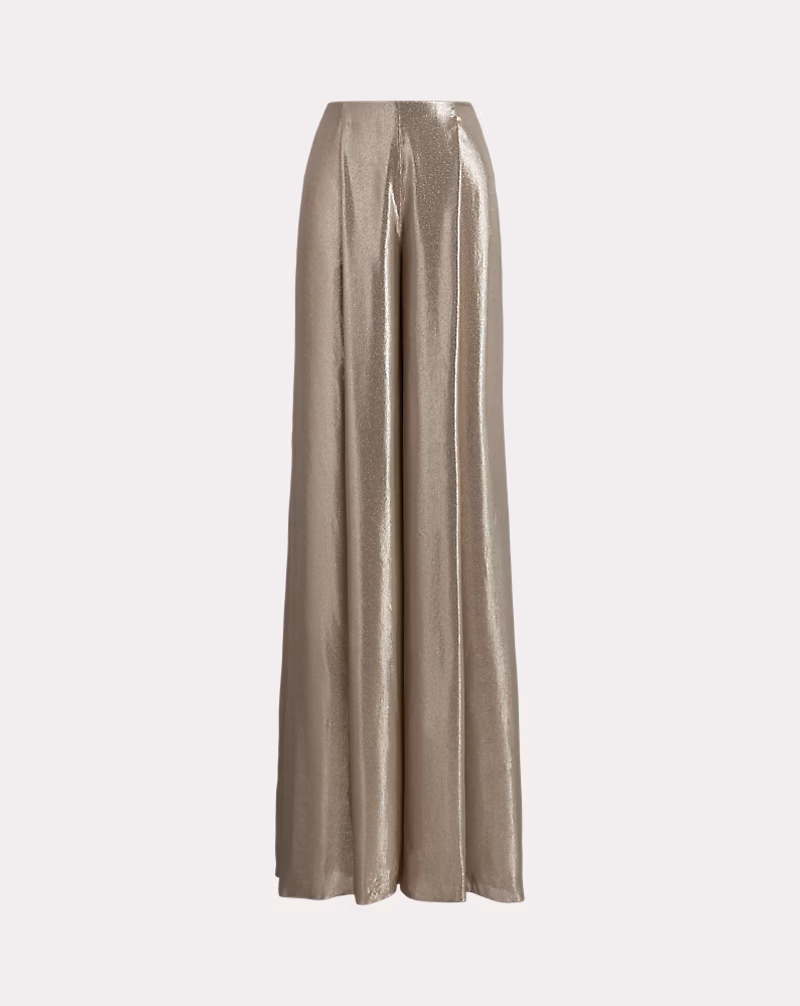 Franncis Striped Metallic Chiffon Pant