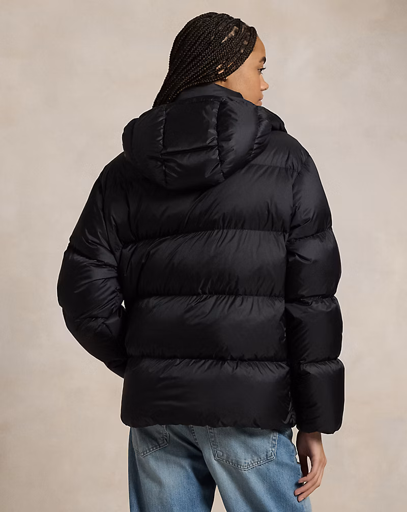Water-Repellent Quilted Down Jacket