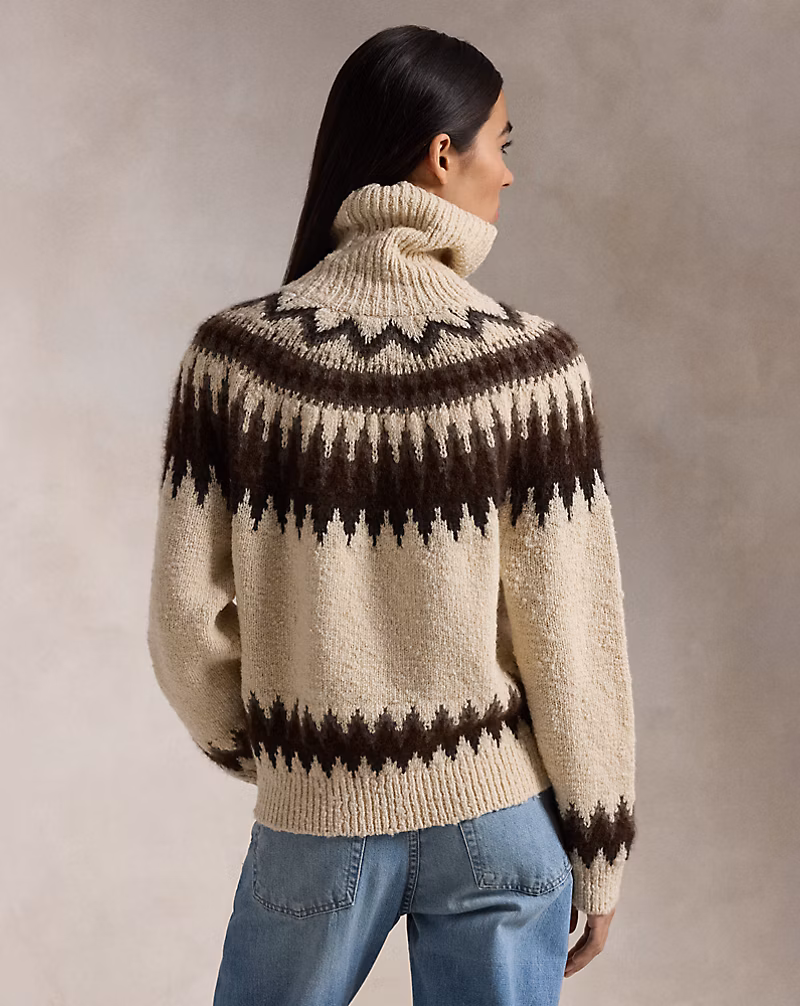 Fair Isle Wool-Blend Turtleneck