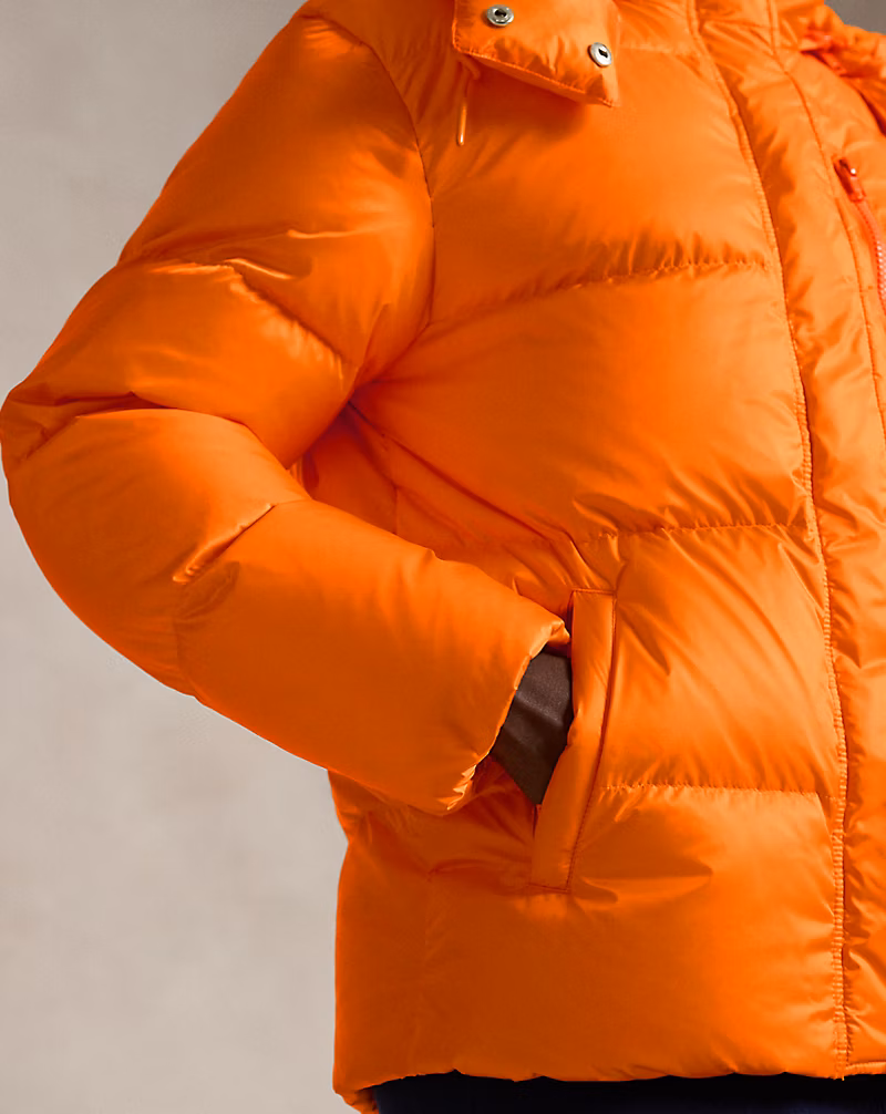 Water-Repellent Quilted Down Jacket