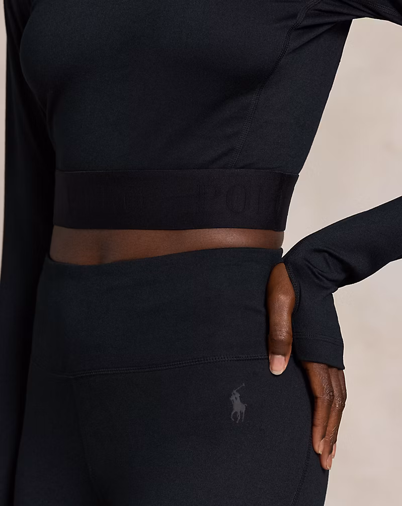 Logo-Waistband Cropped Pullover