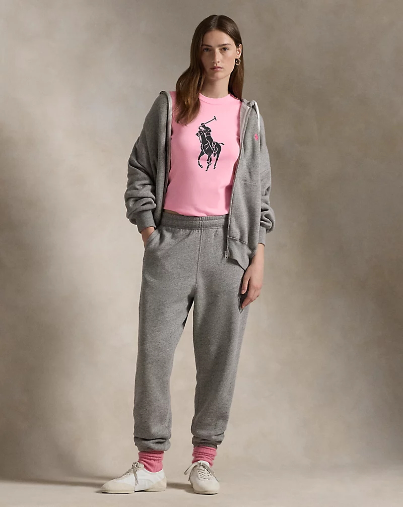 Pink Pony Cotton Crewneck Tee