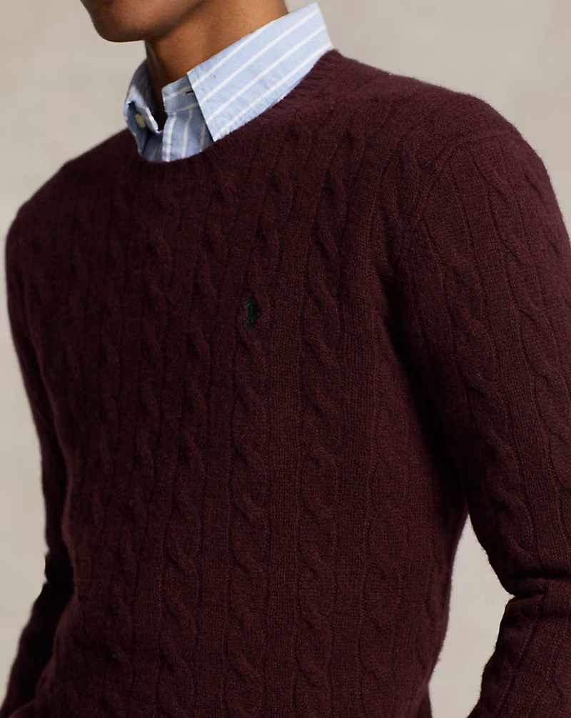 Cable-Knit Wool-Cashmere Sweater