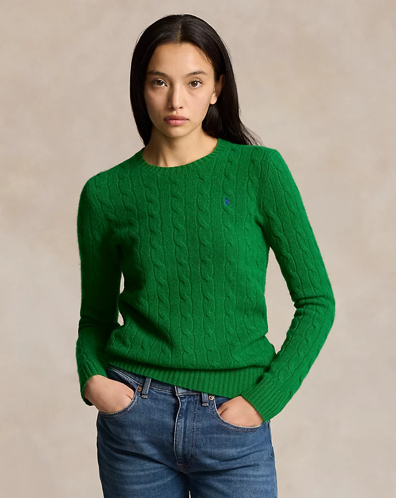 Cable-Knit Wool-Cashmere Sweater