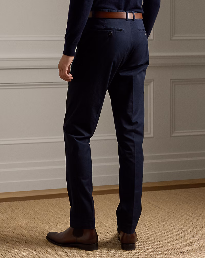 Slim Hand-Tailored Stretch Chino Trouser