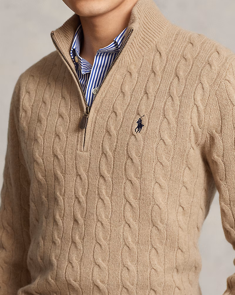 Cable-Knit Wool-Cashmere Sweater