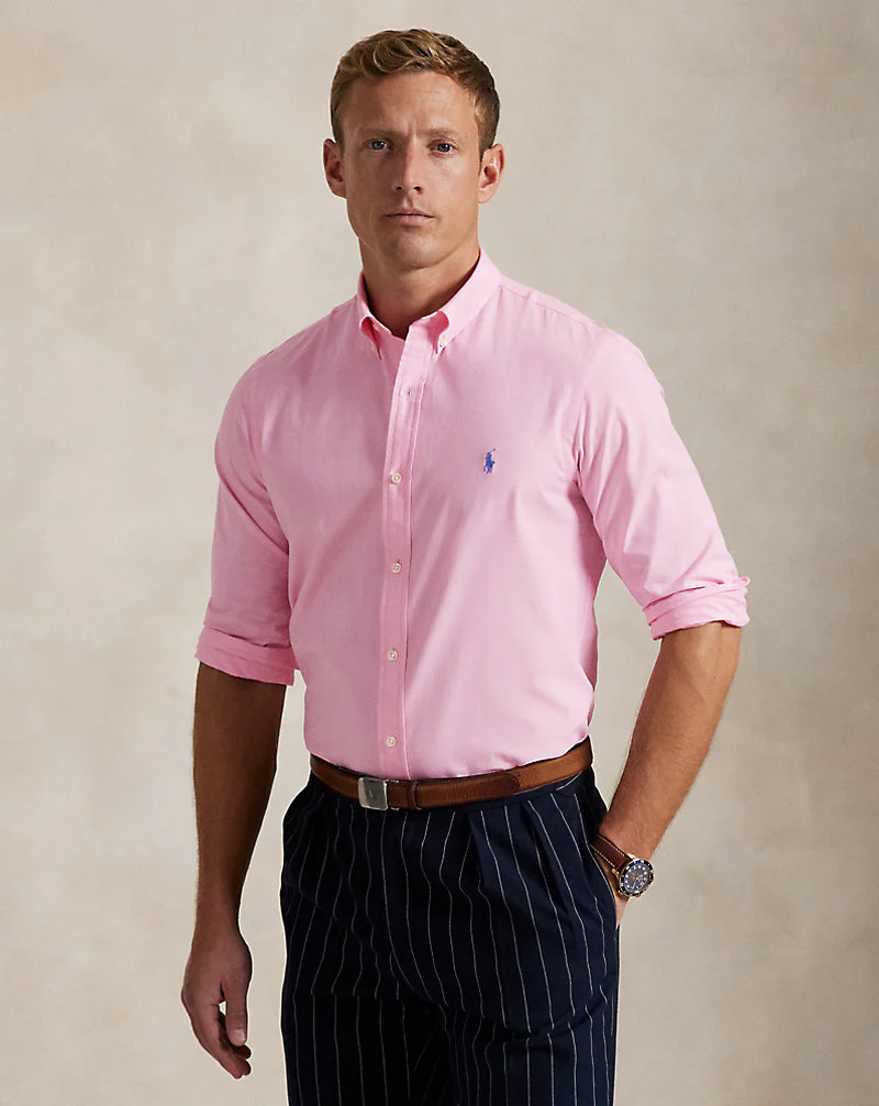 Custom Fit Stretch Poplin Shirt