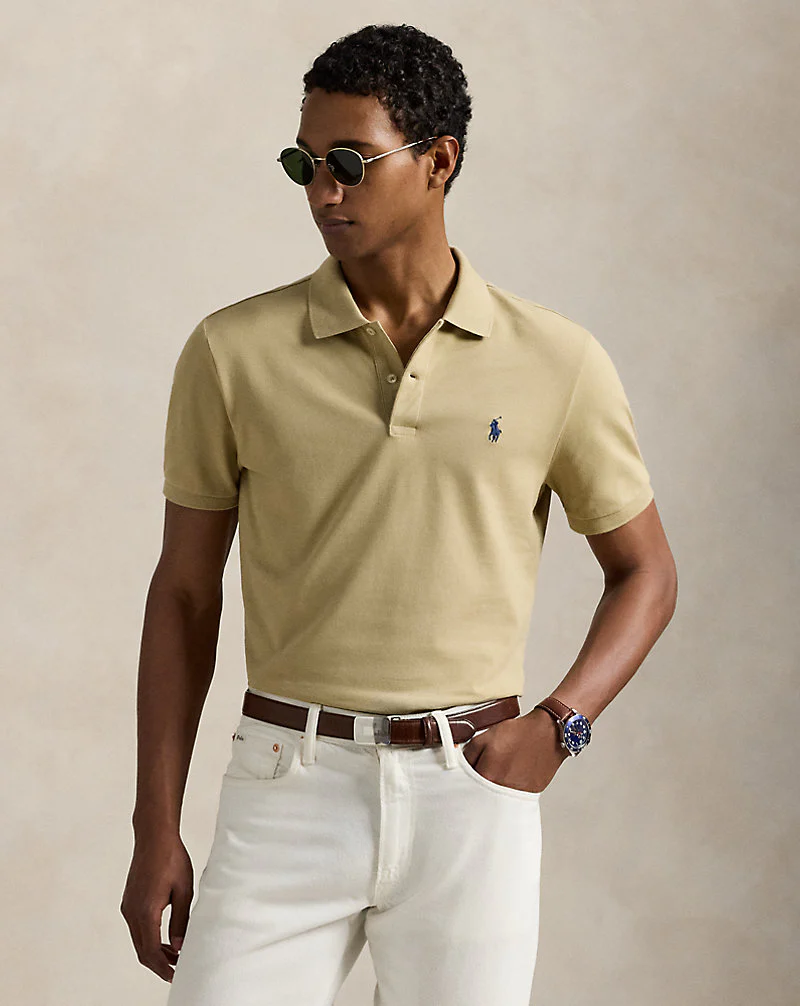 Tailored Fit Performance Mesh Polo Shirt