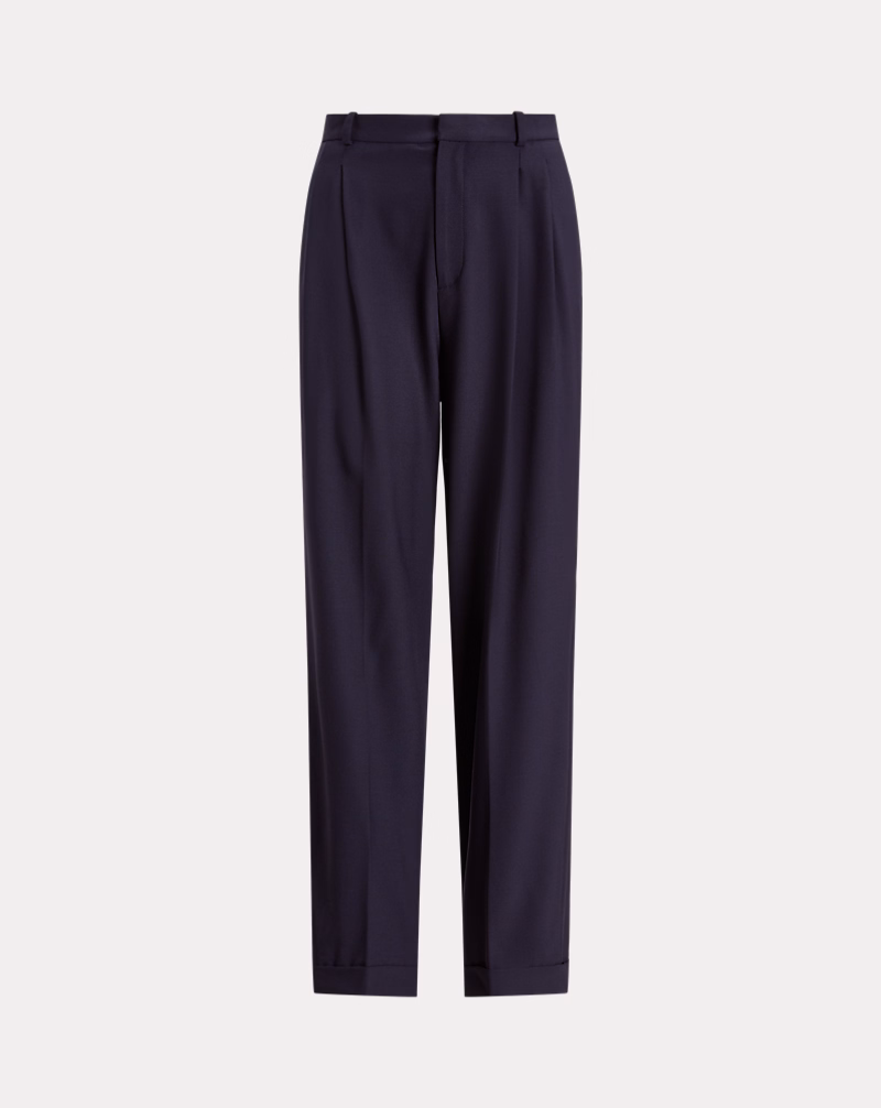 Wool-Blend Wide-Leg Pant
