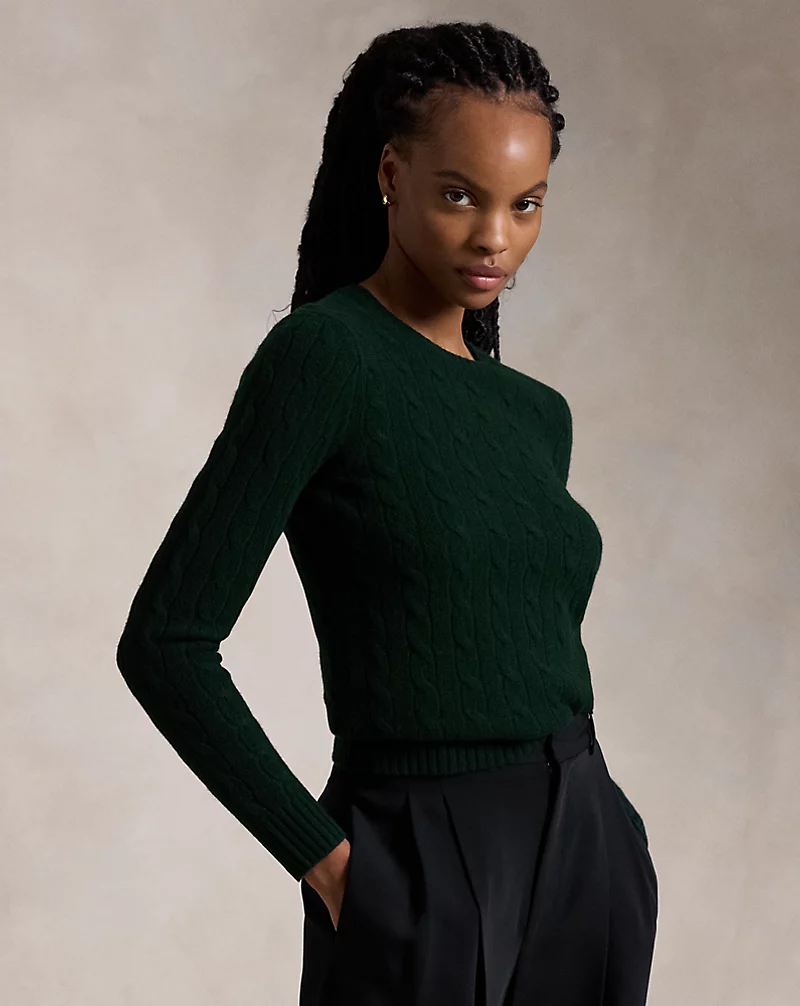 Cable-Knit Wool-Cashmere Sweater