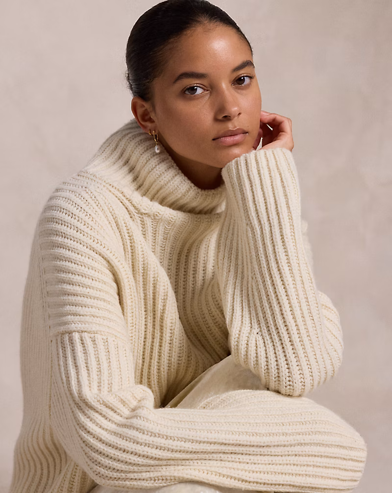 Ribbed Wool-Cashmere Sweater