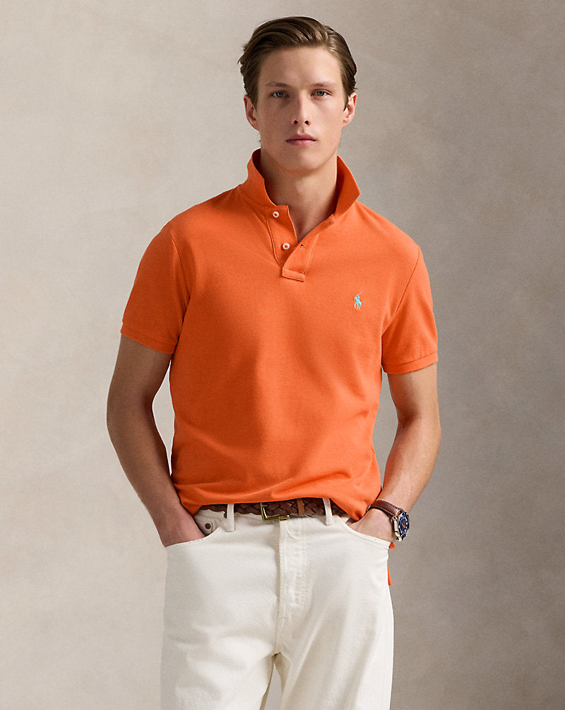 Slim Fit Mesh Polo Shirt