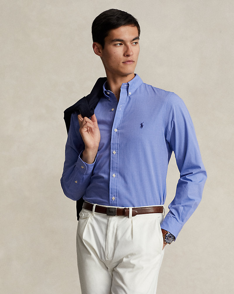 Slim Fit Stretch Poplin Shirt