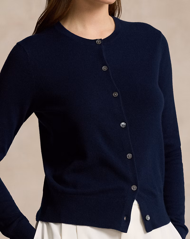 Ralph Lauren Cashmere Crewneck Cardigan