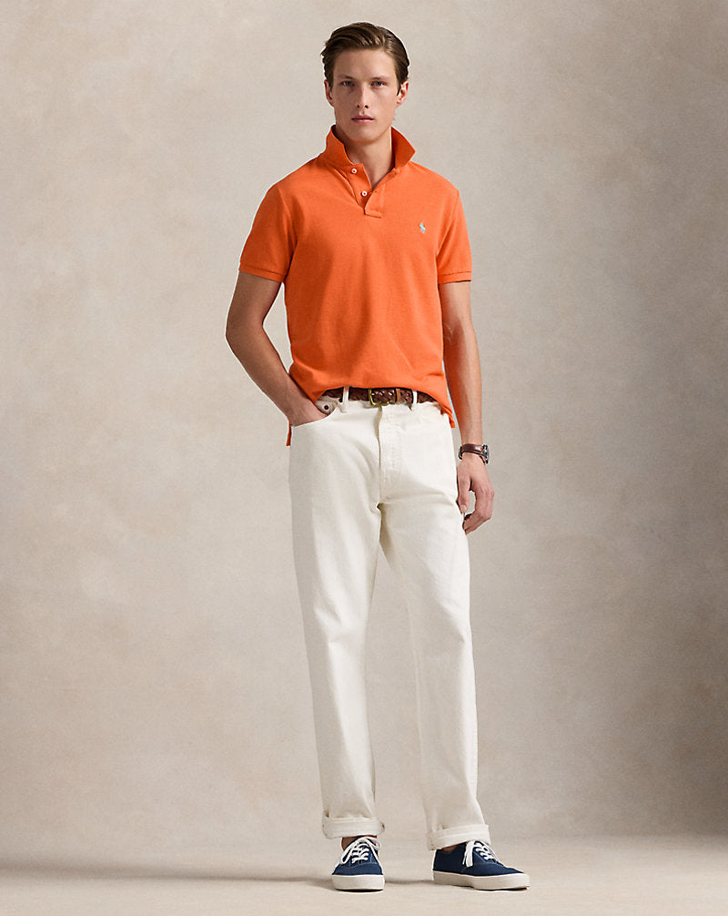 Slim Fit Mesh Polo Shirt