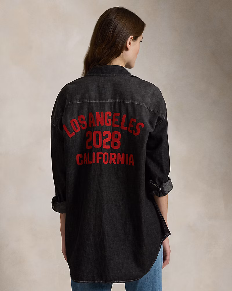 LA28 Olympic Oversize Fit Denim Shirt