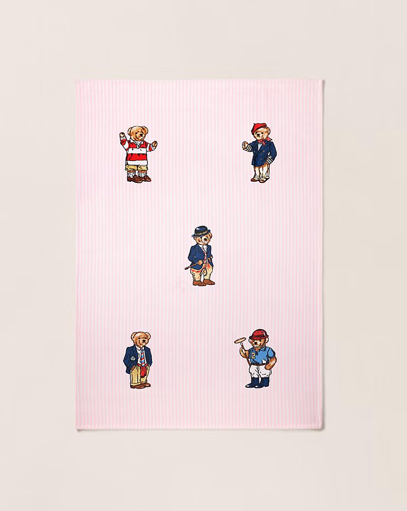 Teddy Bear Stripe Throw Blanket