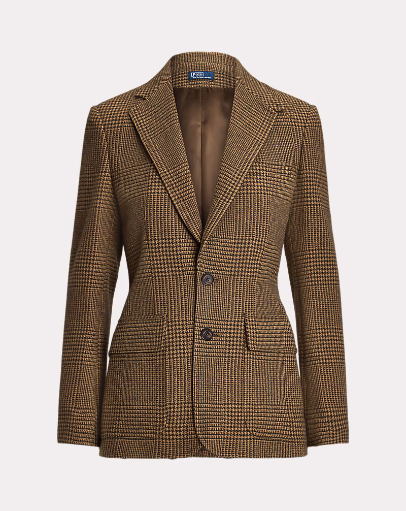 Glen Plaid Tweed Blazer