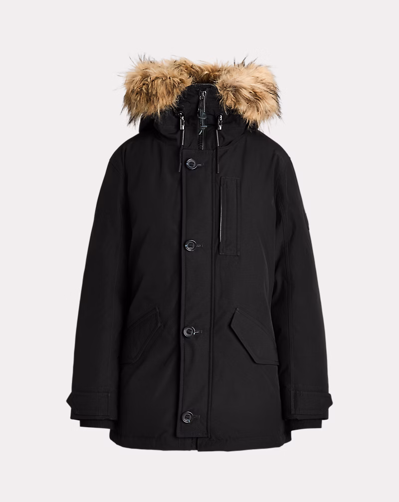 Faux-Fur-Trim Down Parka