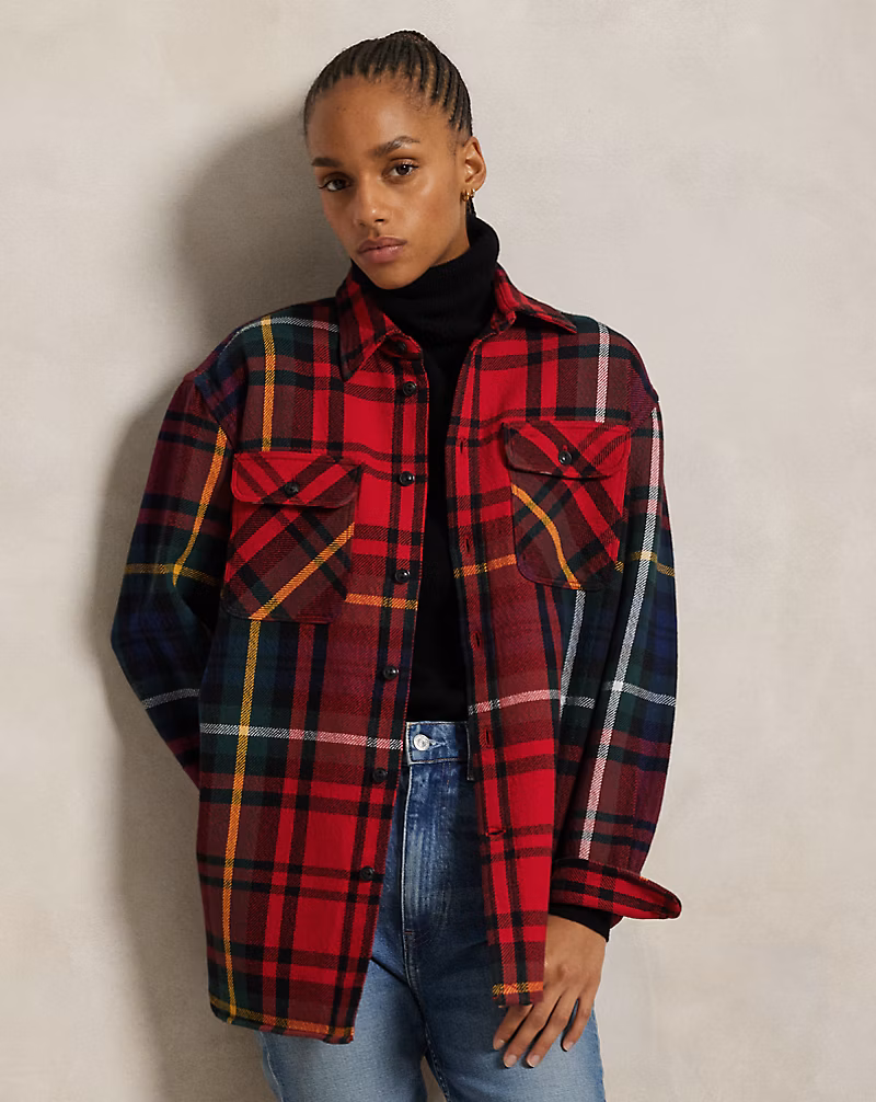 Plaid Cotton Twill Workshirt
