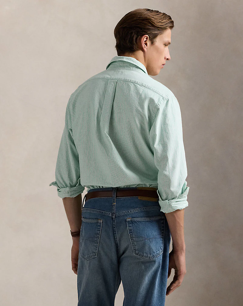 Custom Fit Striped Oxford Shirt