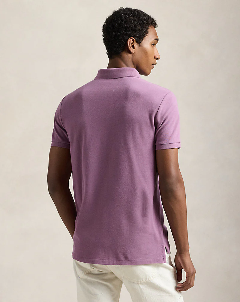 Custom Slim Fit Mesh Polo Shirt