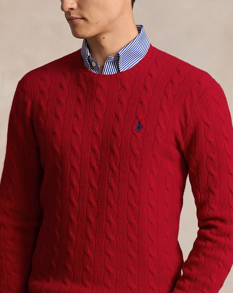 Cable-Knit Wool-Cashmere Sweater
