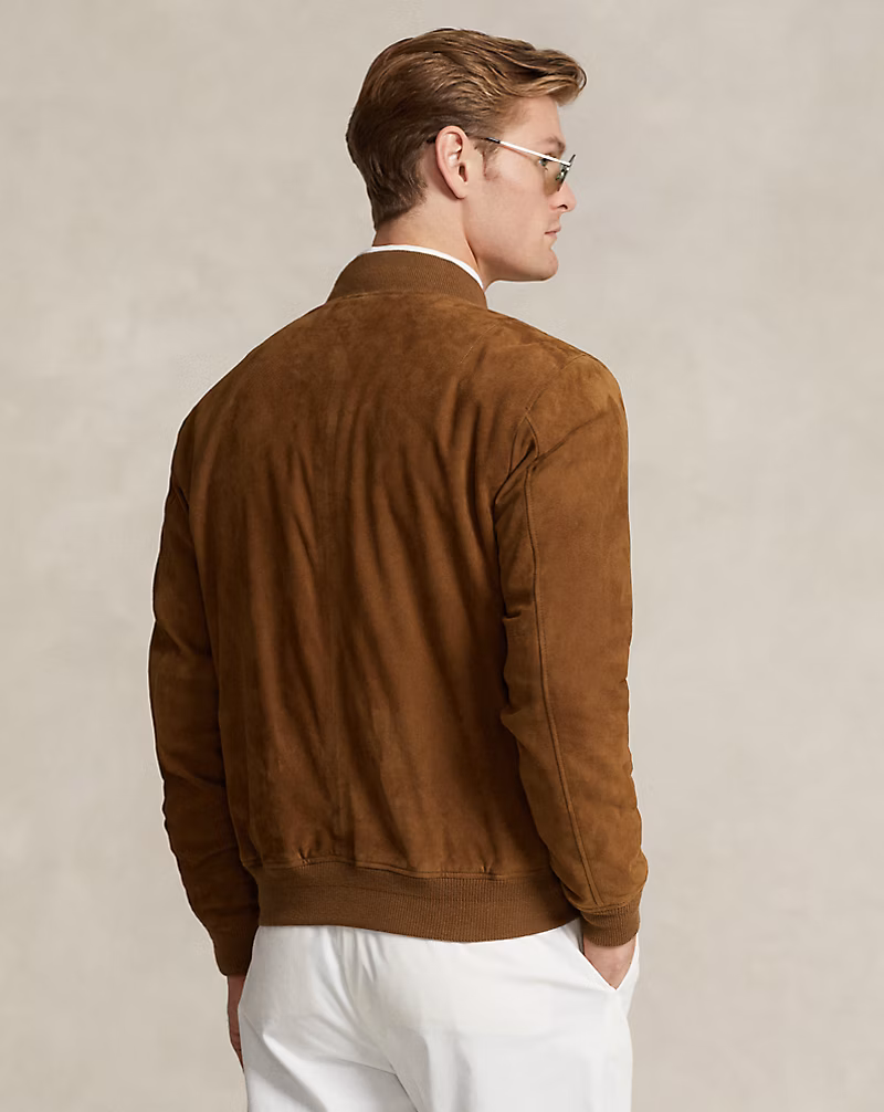 Suede Bomber Jacket