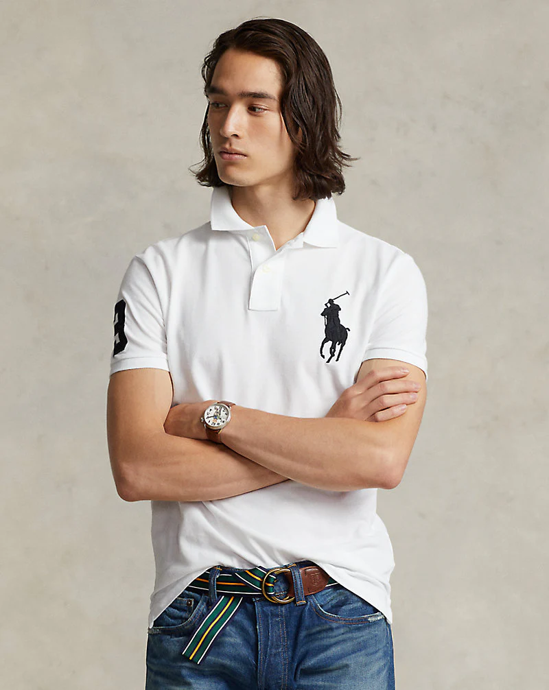Custom Slim Fit Mesh Polo