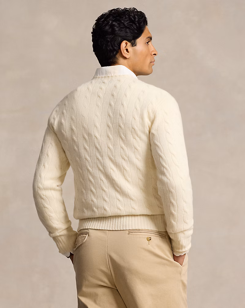 Cable-Knit Wool-Cashmere Sweater