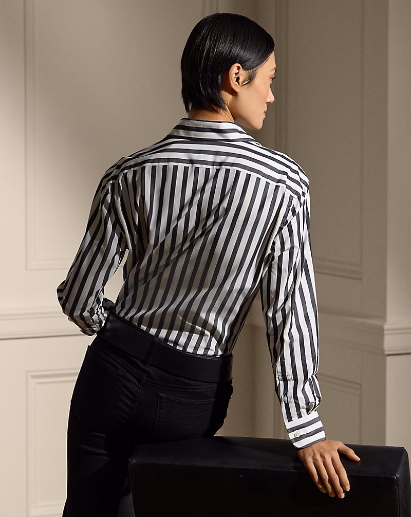 Capri Relaxed Fit Striped Cotton Shirt