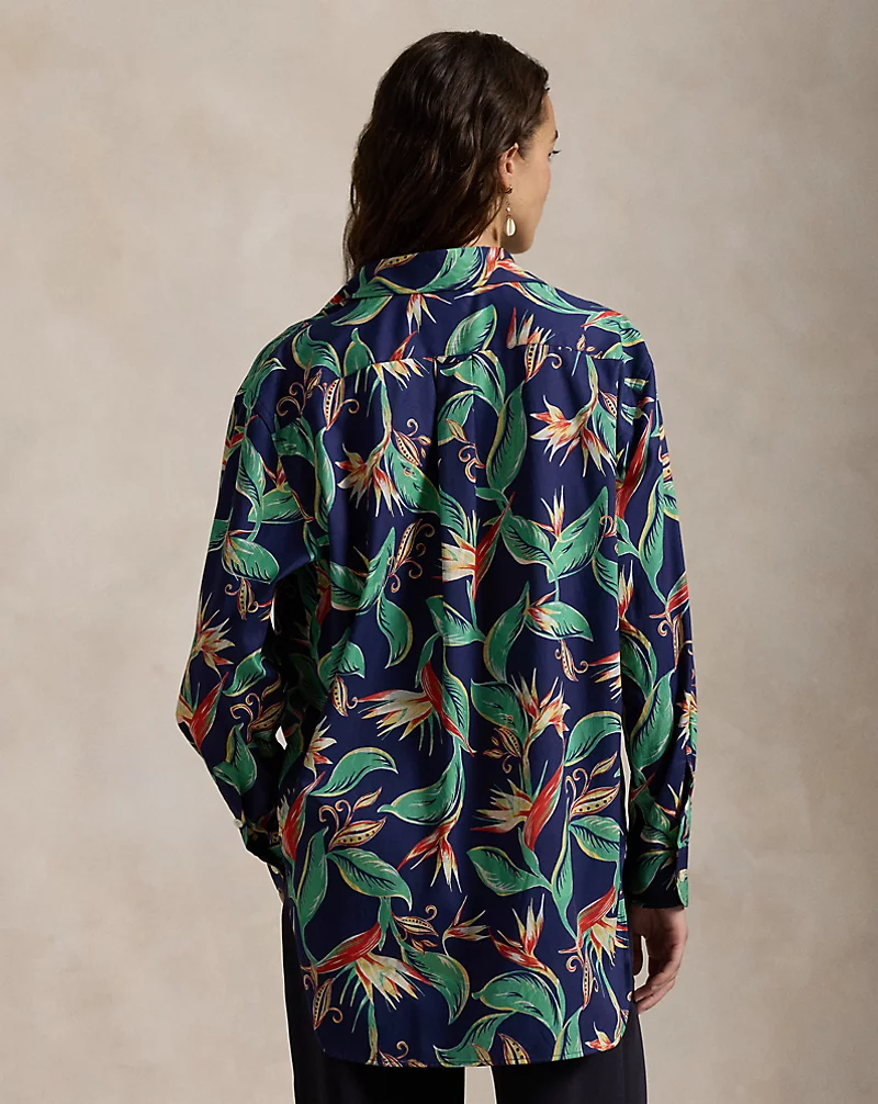 Oversize Fit Floral Shirt