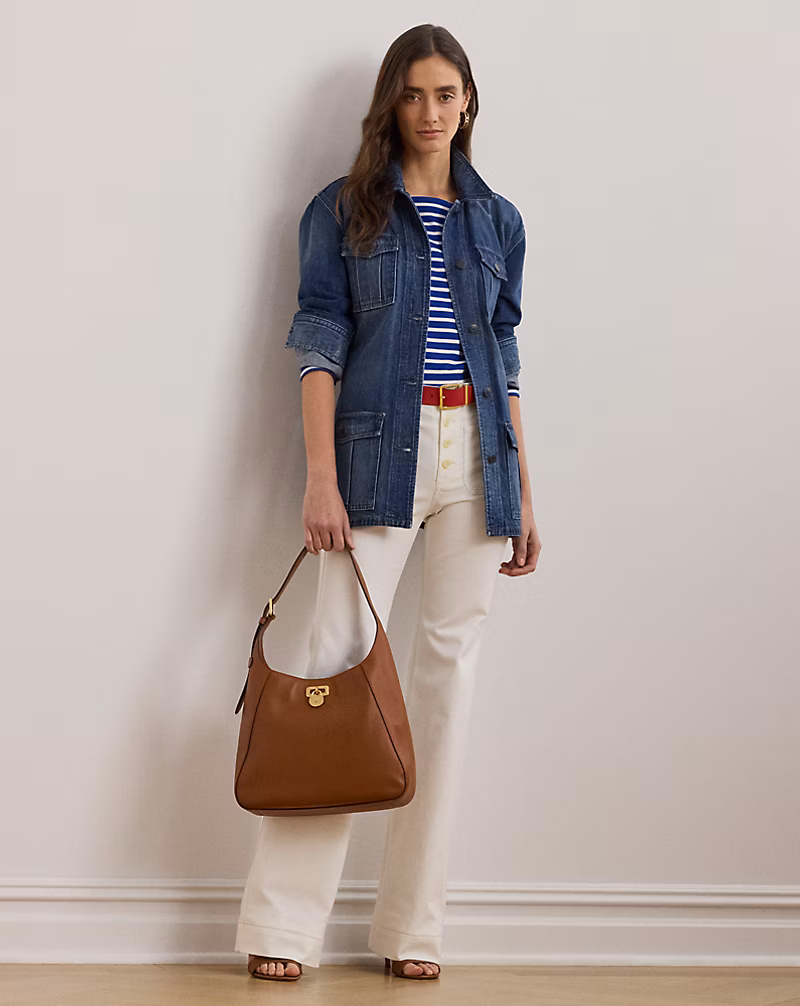 Belted Denim Shirt Jacket