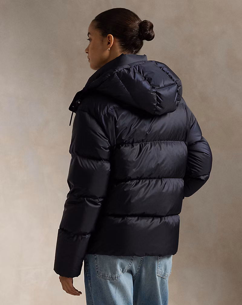 Water-Repellent Quilted Down Jacket