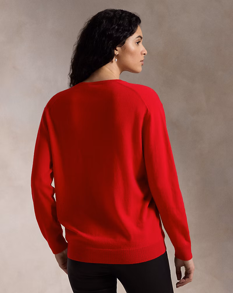 Ralph Lauren Relaxed Fit Cashmere V-Neck Sweater