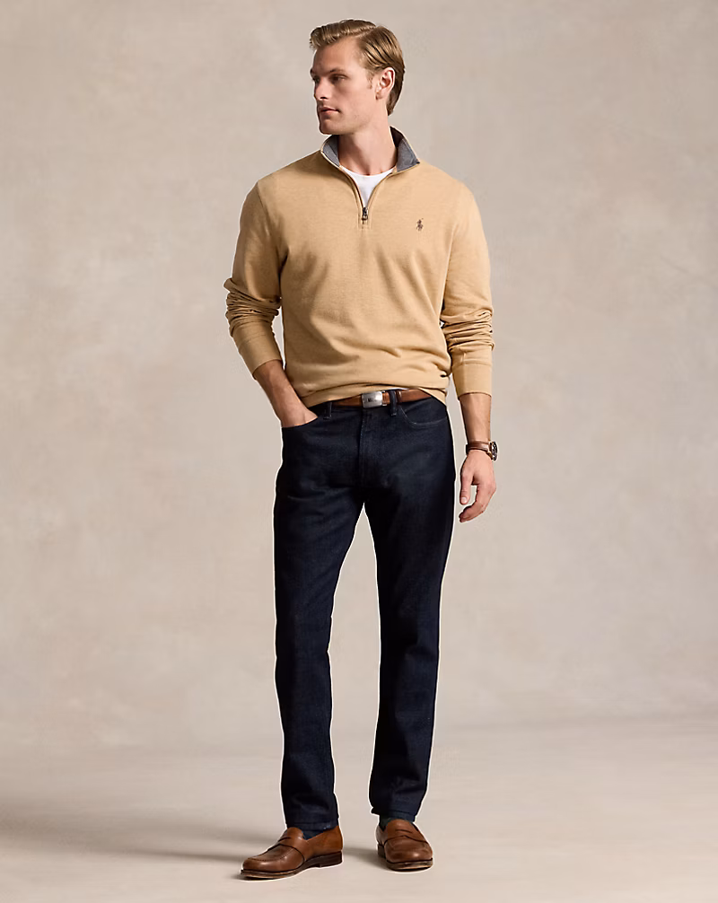 Luxury Jersey Quarter-Zip Pullover