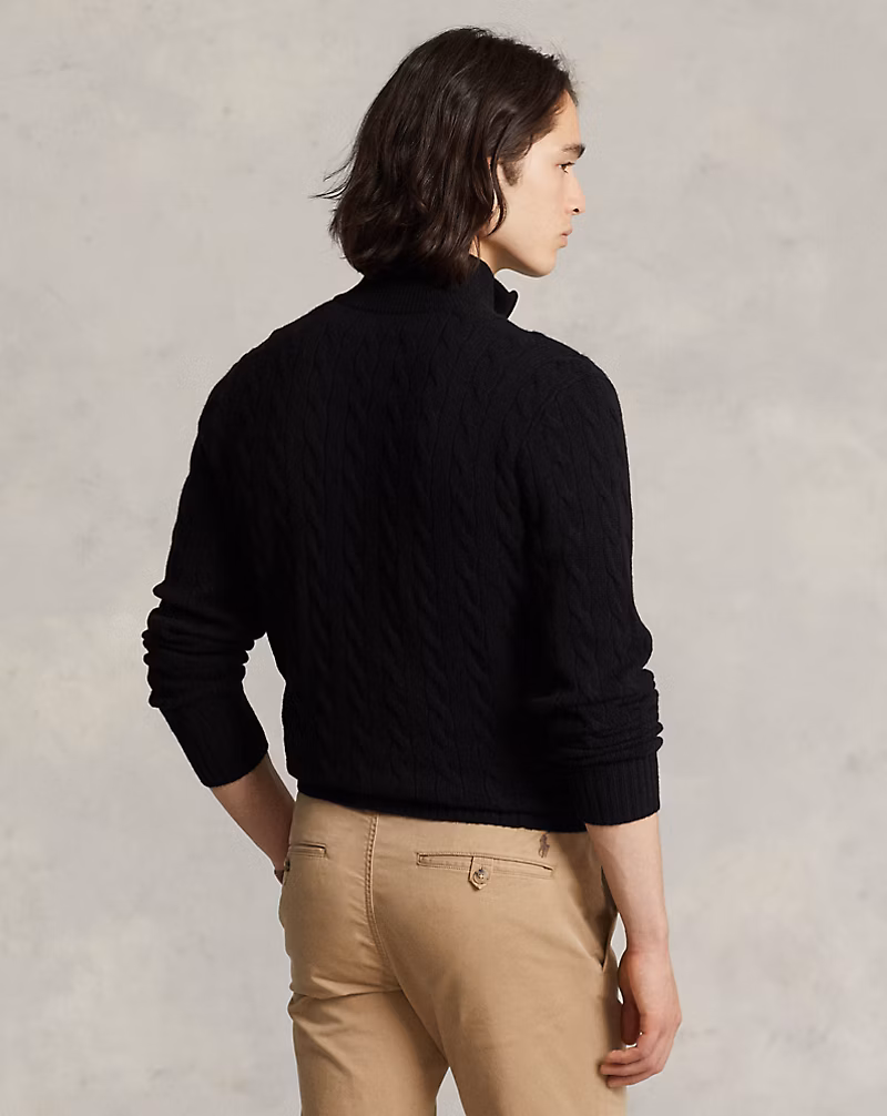 Cable-Knit Wool-Cashmere Sweater