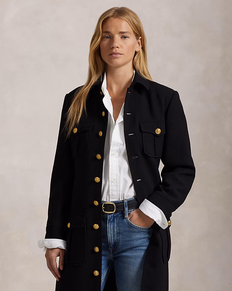 Buttoned Wool Jacket