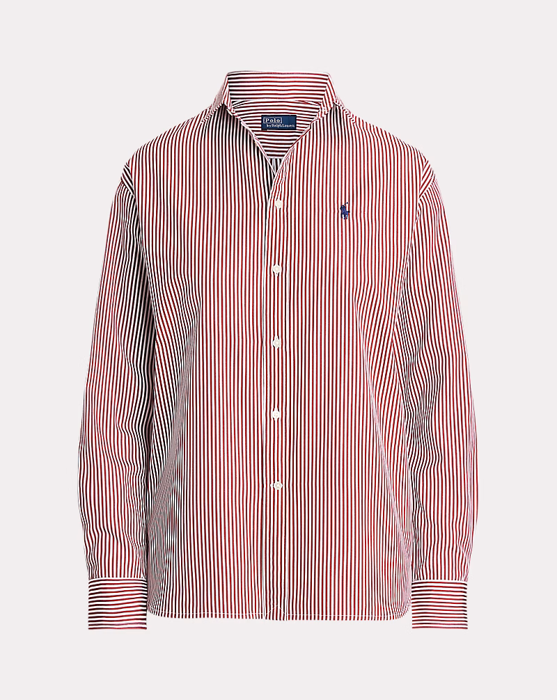Relaxed Fit Striped Cotton Shirt