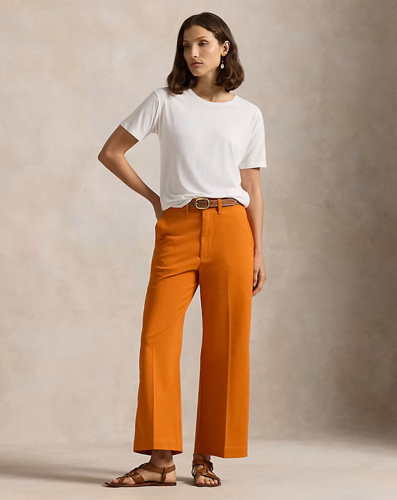 Chino Wide-Leg Pant