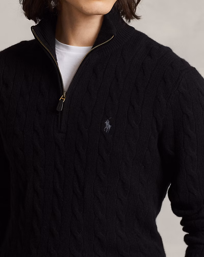 Cable-Knit Wool-Cashmere Sweater