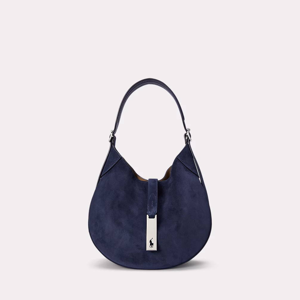 Polo ID Suede Small Shoulder Bag