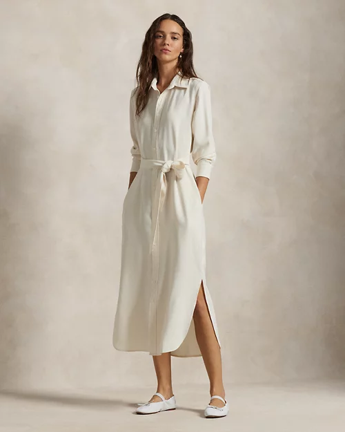 Satin Shirtdress