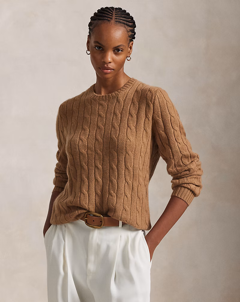 The Iconic Cable-Knit Cashmere Sweater