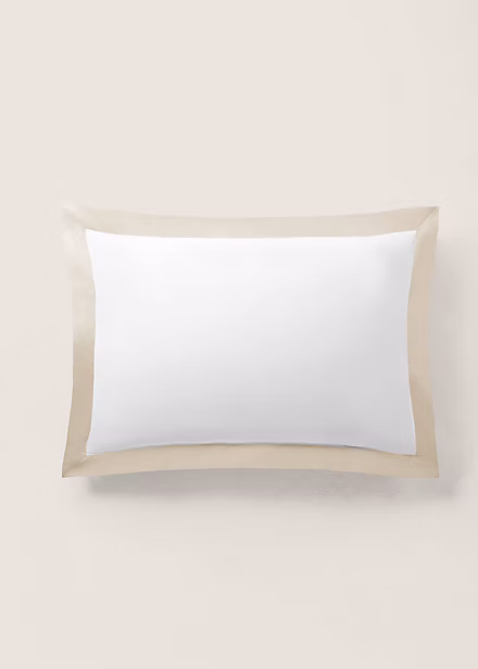 Organic Cotton Sateen Border Sham