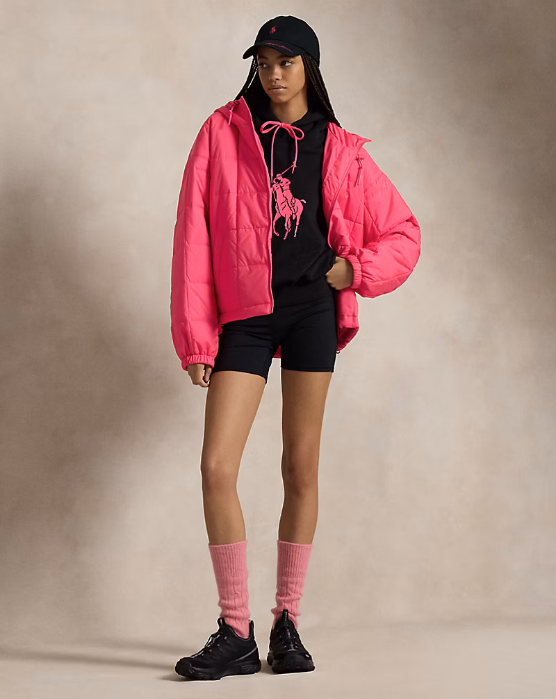 Pink Pony Insulated Hooded Jacket