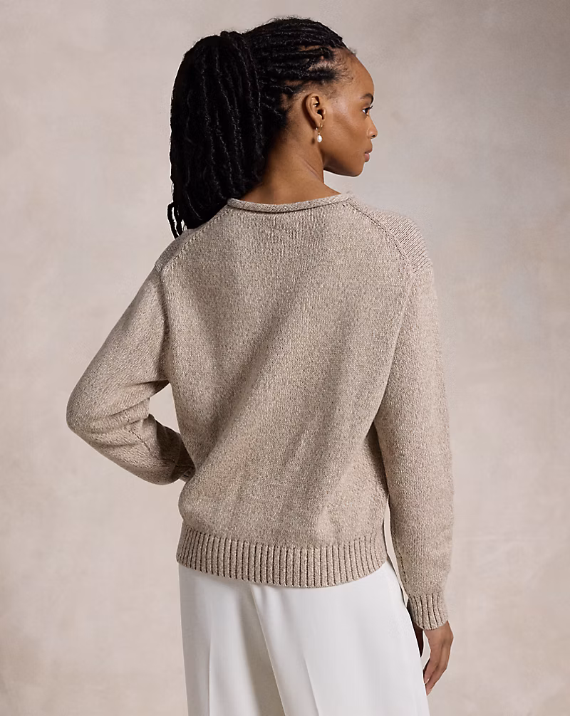 Polo Bear Cotton Roll-Neck Sweater