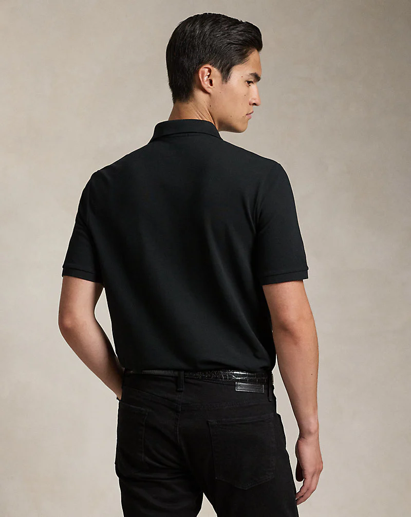 Pink Pony Stretch Mesh Polo Shirt