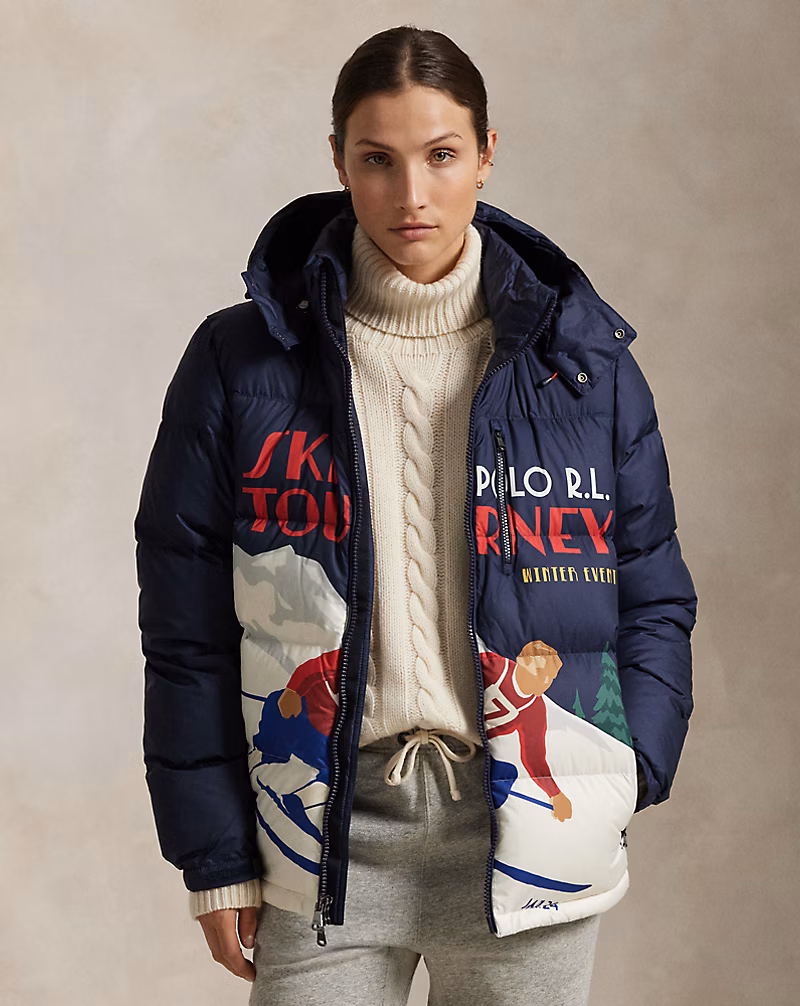 The Gorham Skier-Print Down Jacket