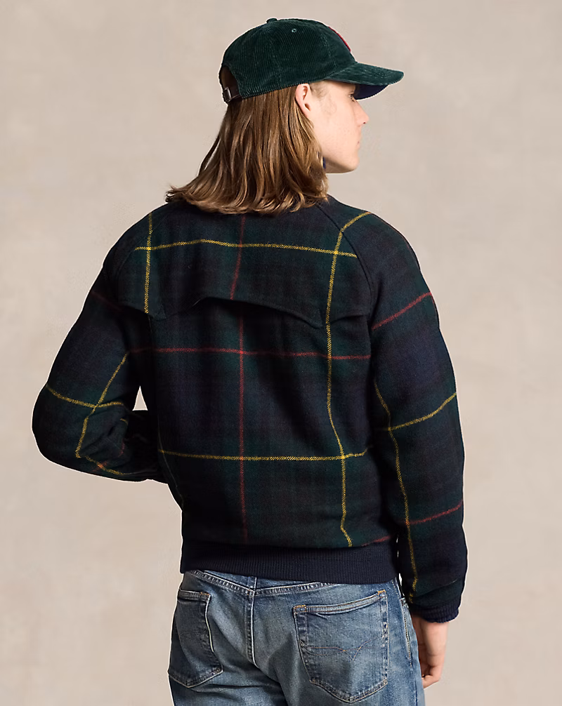 Plaid Wool Twill Jacket